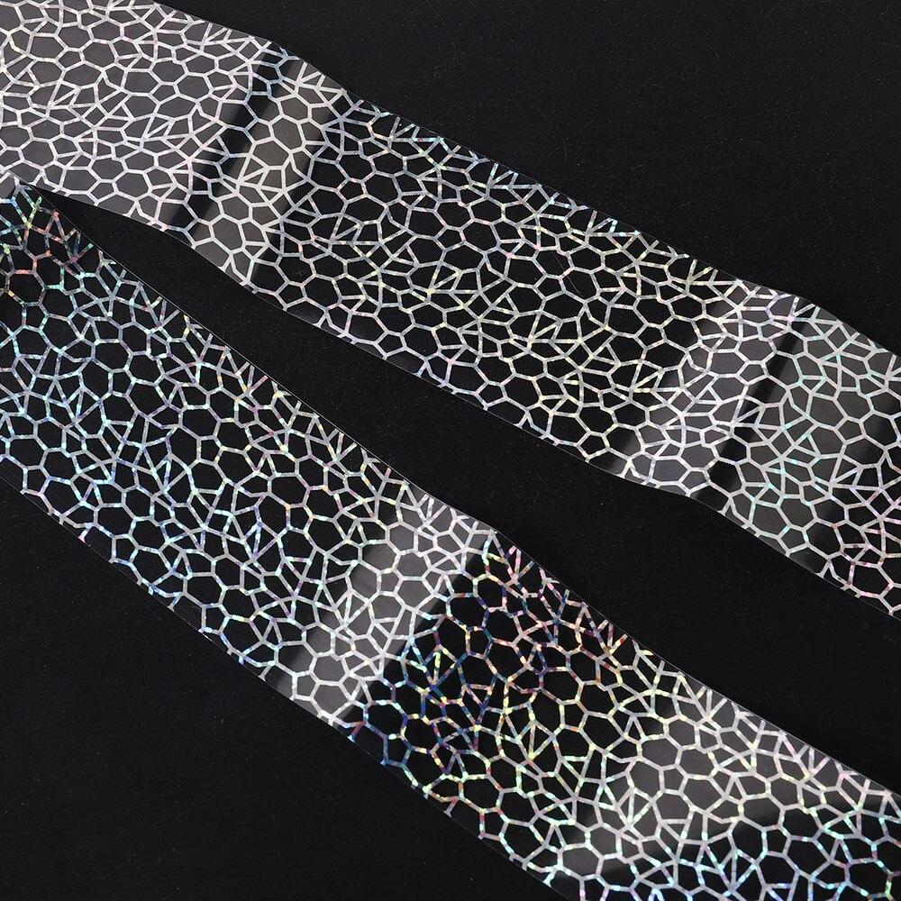 100x4cm Latest Glitter Polish Adhesive Craft Sticker Manicure Decals Nail Art Full Tips Wraps Cobweb DIY Foils Transfer