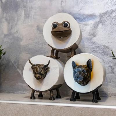 Toilettenpapierhalter, lustiges Tierdesign, einfach zu installieren, neuartiges freistehendes Aufbewahrungsregal für Seidenpapierrollen im Badezimmer