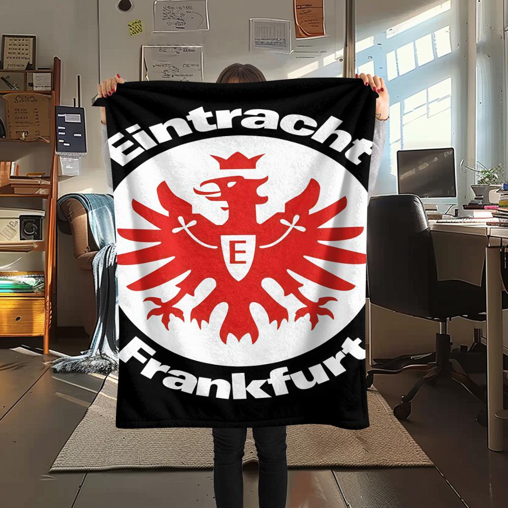 Eintracht Frankfurt Print FlAannel Blanket, High quality Comfortable for All Seasons, Home Decor, Warmth and Comfort