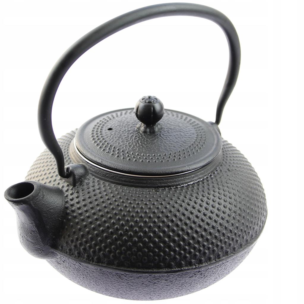 1.5L CAST IRON KETTLE STRAINER 4x CUPS SET