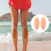 1 Pair Silicone Calf Pads Snug Fit Adhesive Soft Elastic Silicone Calf Patches Skin Color