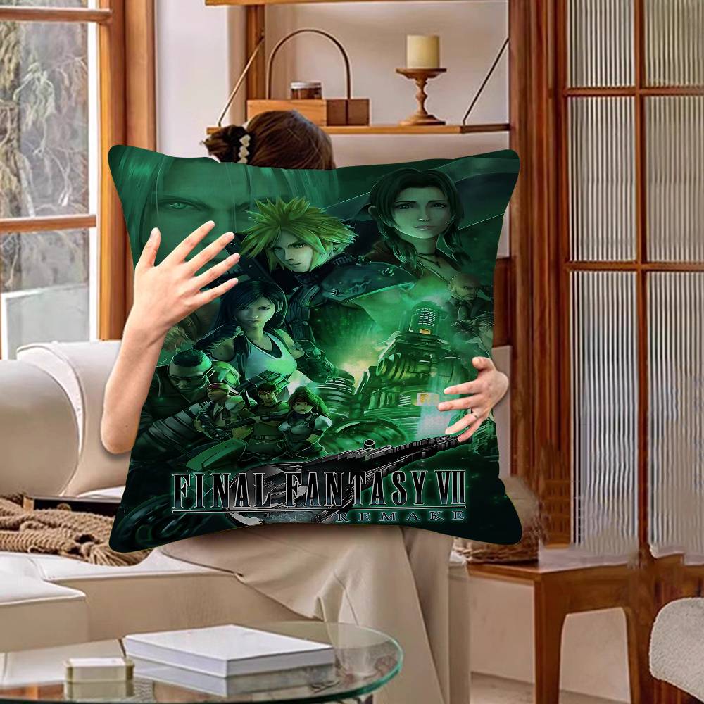 Final Fantasy Series Gaming Pillow Cover Sofa Cushion Cover Home Room Decoration Children Gift