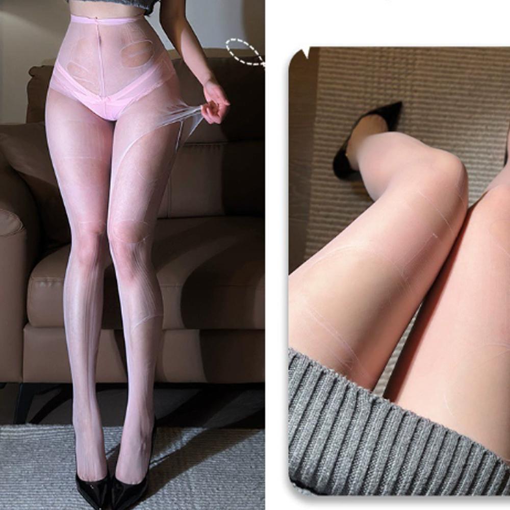 Fashionable One-time Stretchable Solid Polyester Ultra-thin Sexy Lingerie High Waist Tights Women Black Pantyhose