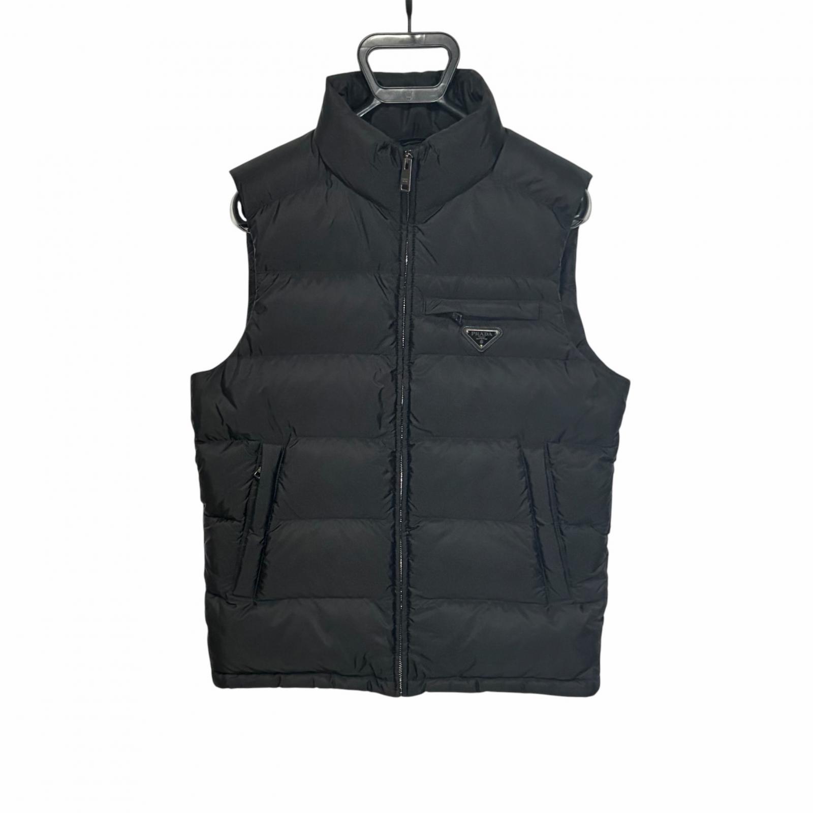 

Used PRADADown vest black Nylon mens