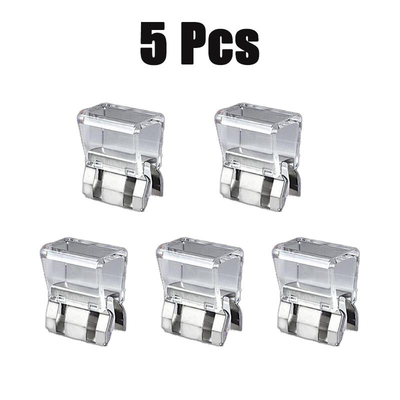 1/5/10/20Pcs Invisible Leg Shortening Clips Non-slip Pants Edge Clip Detachable Acrylic Buckle for Anti-drag Pants Hem Fixing