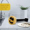 Sponge Holder with Suction Cup Drain Rack for Sink Smile Face Sponge Storage Organizer Kitchen Cleaning Supplies