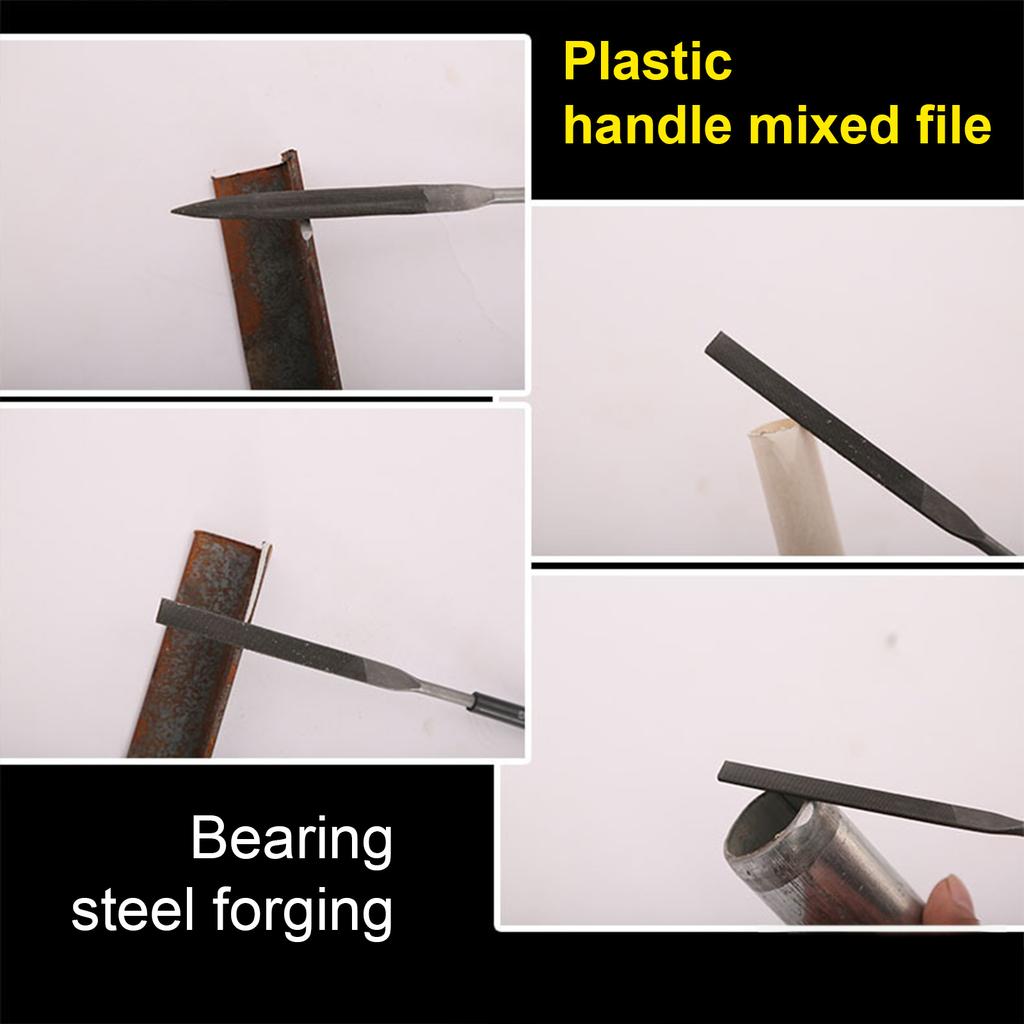 Woodworking Rasps Set Heavy Duty Steel Construction Multiple Shape Design Comfortable Handle For Smooth Shaping Tasks