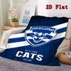 Geelong Cats-inspired 2D Flat Pattern Flannel Blanket High quality All Seasons Warmth and Comfort Perfect for Christmas Gifts.PMT0914370