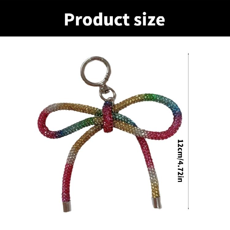 Personalizing Phone Decors Bowknot Keychain Accessory Tablet Decorative Hangings Elegant Purse Embellishment for Phone