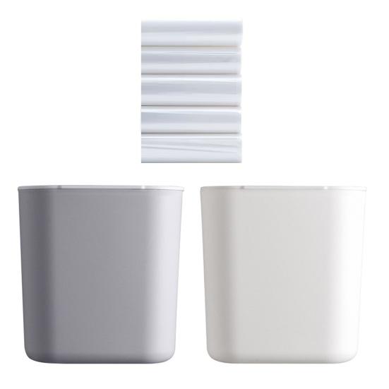 Mini Desktop Trash Can Small Countertop Waste Bin with Lid Tiny Garbage Bin Wastebasket for Office Desk Vanity Bedside Table