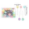 50/100Pcs Dressmaking Pins Embroidery Patchwork Tools Fixed Pin Button Pin Patchwork Pin For Sewing Positioning DIY Accessories