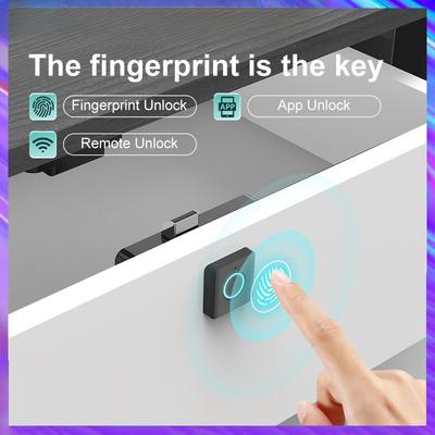 Fingerprint Drawer Cabinet Lock Smart Wardrobe Furniture Fingerprint Locks APP Intelligent Management Mailbox Locks