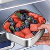 316Stainless Steel Salad Fruit Food Container Sealed Anti-Drip Large Capacity Lunch Box Camping Picnic Box For Fruit Salad Food