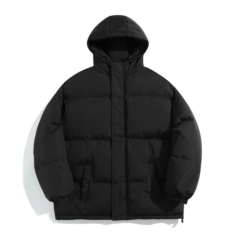 2025 Men's Winter Loose Hooded Cotton Jacket - Thick, Fashionable, Casual Outerwear