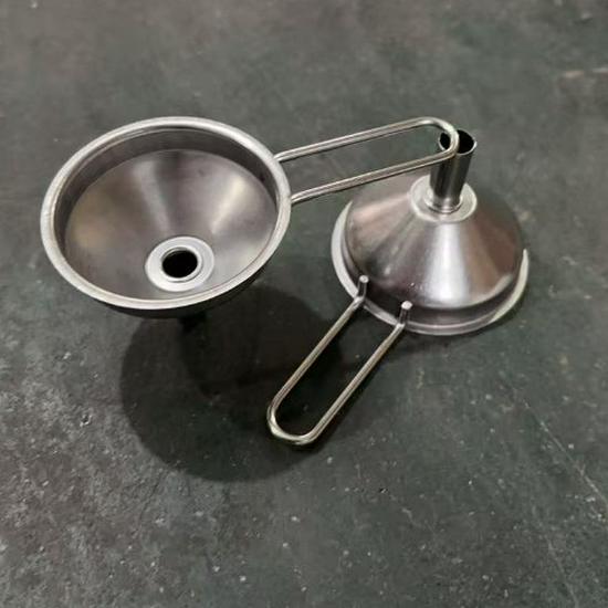 

Mini Stainless Steel Funnel for Oil & Wine - Small Caliber Kitchen Pourer & Filter Dispenser