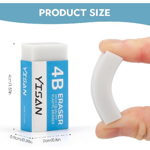 YISAN Cap Erasers for Pencils,Top Eraser & White Eraser Set, 80+8PCS Eraser Set,71334