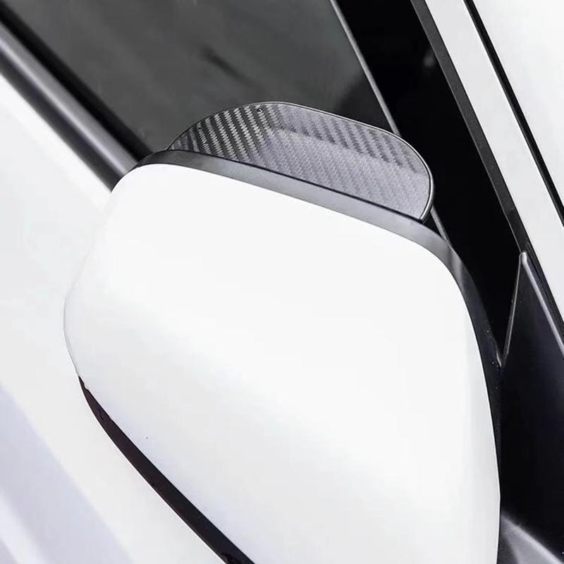 2 buc auto oglindă retrovizoare ploaie sprâncene vizor din fibră de carbon mașina retrovizoare laterală zăpadă parasolar ploaie acoperire accesorii oglindă auto