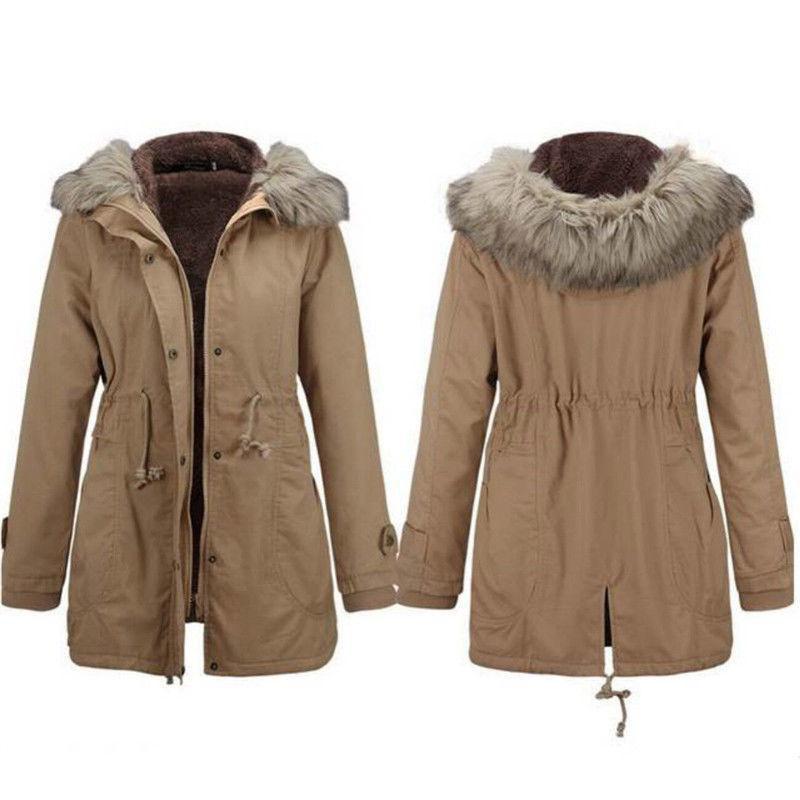 Women's Cotton Padded Winter Down Coat Jacket Thicken And Warm Long Parka For Cold Weather