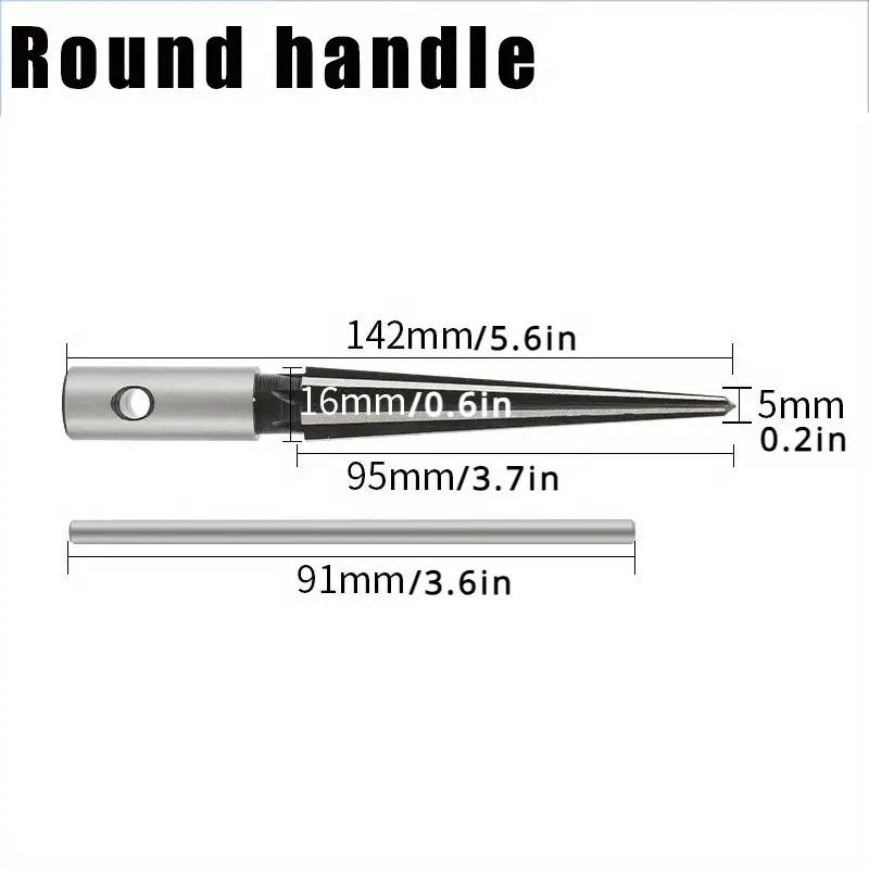Round Shank 5-16mm Cone Reamer 3-13mm Woodworking Board Chamfer Opening and Expanding Hole Woodworking Tools