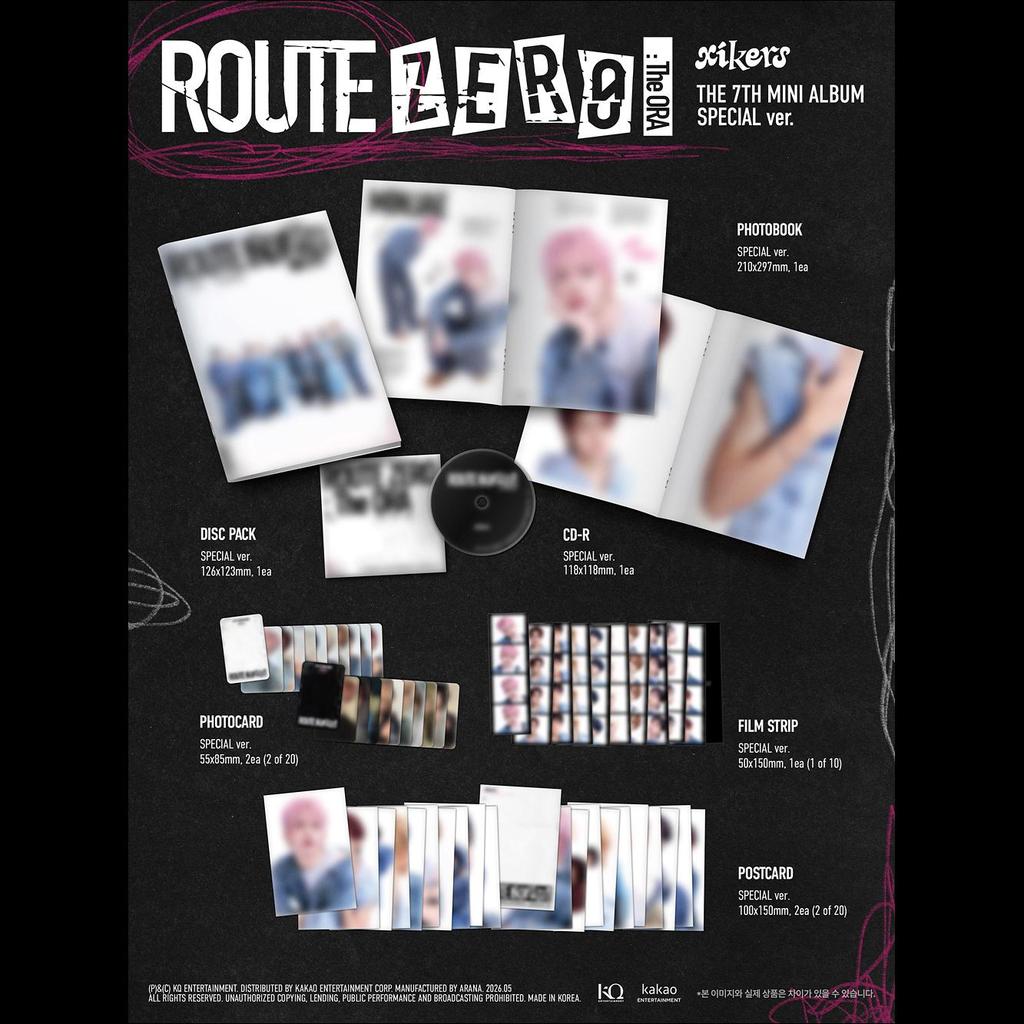 [Pre-order] Xikers 7TH MINI ALBUM [ROUTE ZERO  The ORA] (Special Ver.) + Free Gift