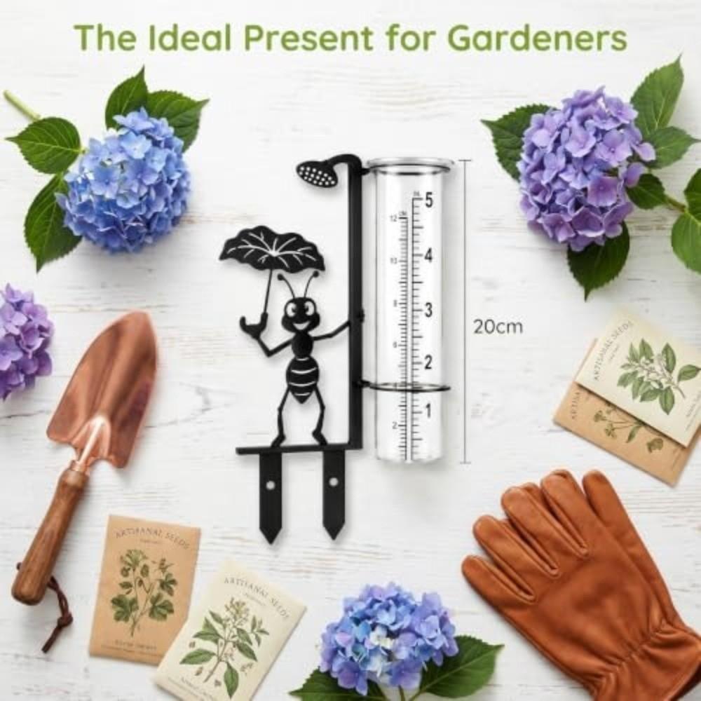 Clear Tube Garden Rain Gauge Dual Scale Rainfall Gauge New Outdoor Rain Gauge  Patio Planter