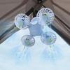 Camping Lanterns With Fan Solar Camping Lantern With Ceiling Fan Foldable Small LED Ceiling Light Portable Camp Accessories For