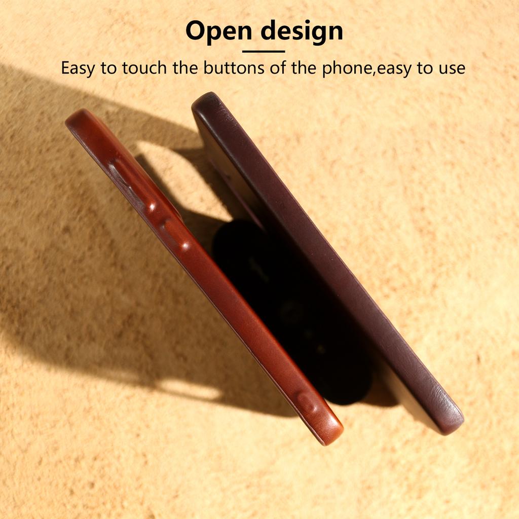 For  Magnetic Genuine Leather Case For Samsung Galaxy S2 FE S24 Plus S23 Ultra S22 S21 S20 Note20 Ultra Phone Back Cover