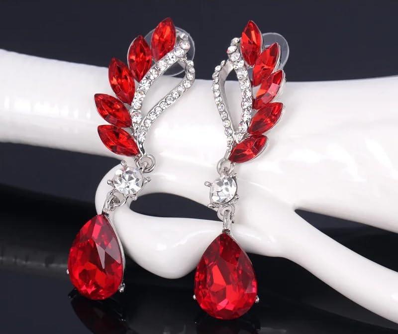 Neueste stilvolle Kristall-Zirkon-Hänge-Party-Ohrringe für Frauen und Mädchen