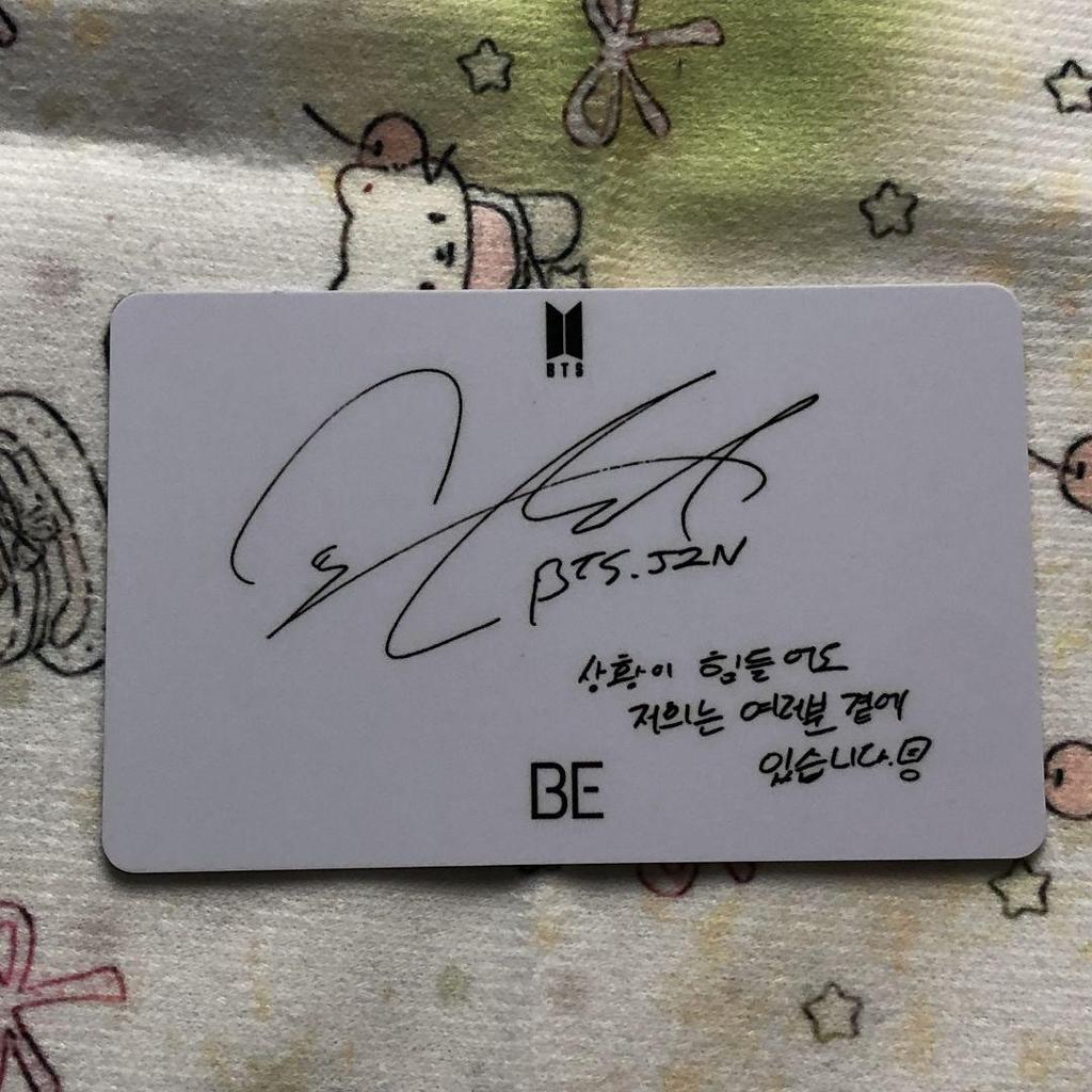 [USED] BTS Bangtan Trading Card Lakidro BE Unreleased Jin