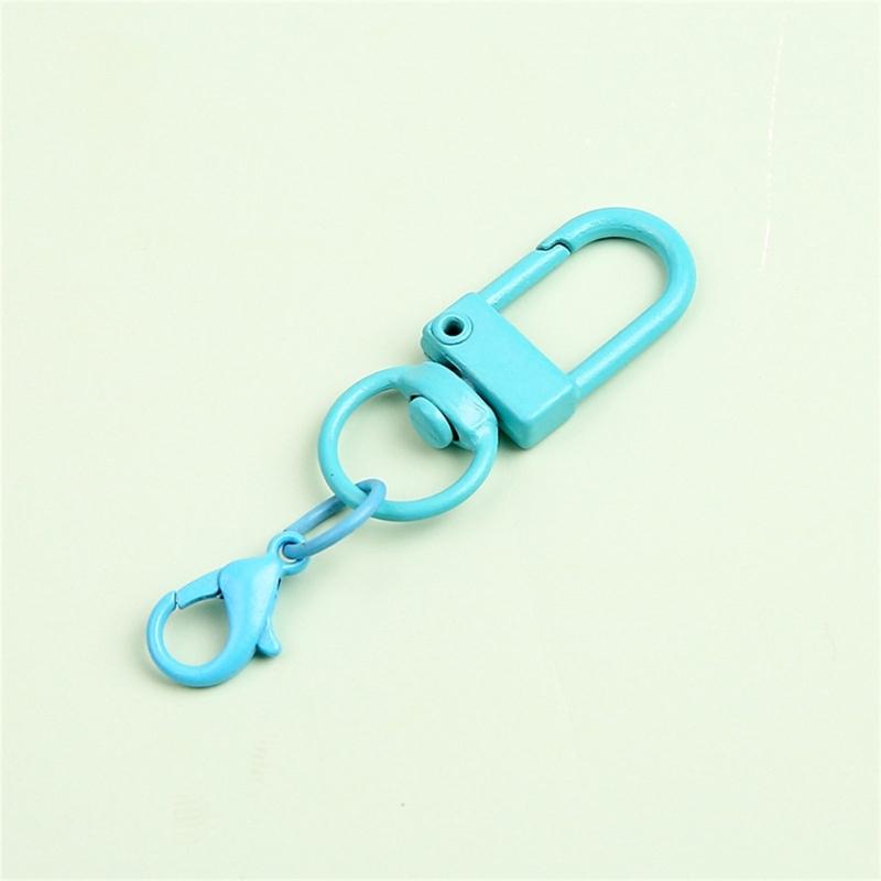 9Pcs U Shaped Rotating Lobster Clasp for Keychain and Accessories Jewelry Kits Fashionable Purse Clip Bags Pendants