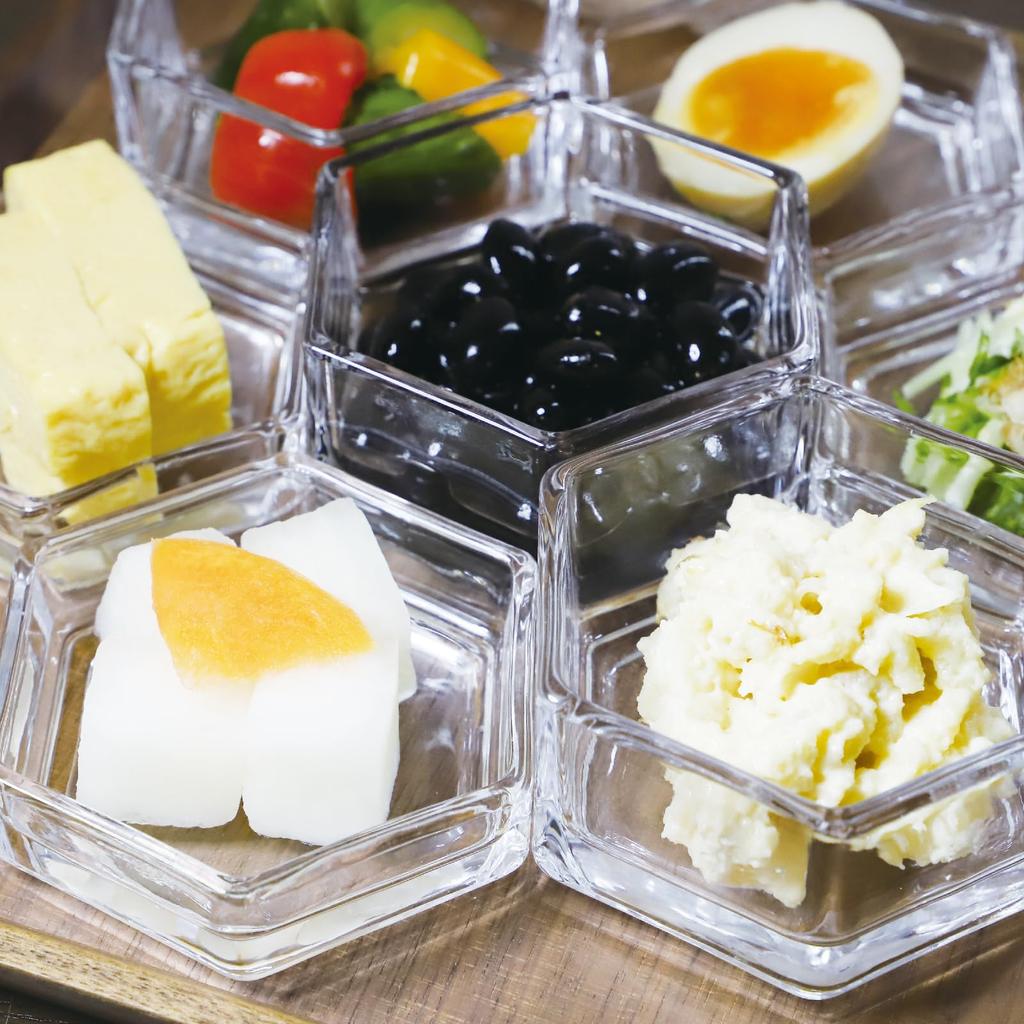 Toyo Sasaki Glass Dessert Cup Amuse Flower Decoration Tray Large Small Item Dish Plate Dish TS44047