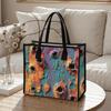 Vintage Grunge Art Tote Bag Durable Casual Daily Handbag for Women Fashion Trendy Large Capacity Shoulder Bag for Shopping Outdoor Travel