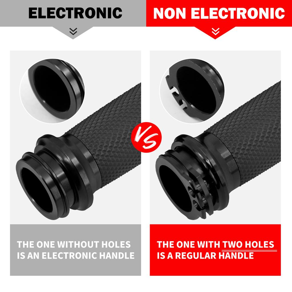 Motorcycle Electronic Throttle 1''25mm Handle Bar Hand Grips Black For Harley Softail Fat Boy FLSTF Breakout Touring Road King Throttles 2
