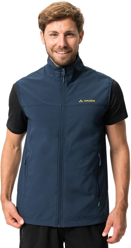 Men's Jacket VAUDE Hurricane Vest III Dark Sea/yellow