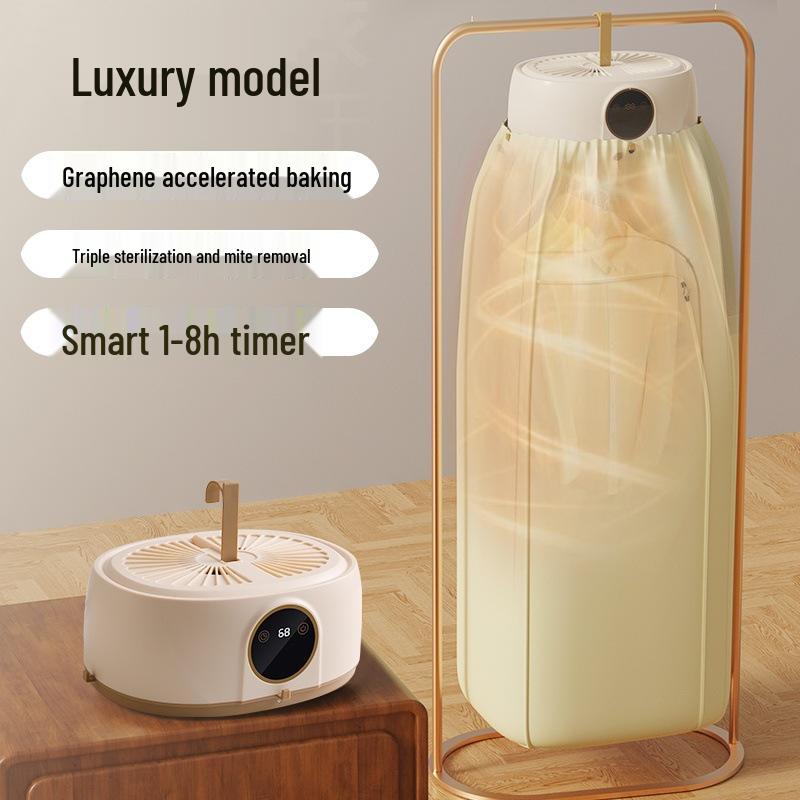 Compact Foldable Automatic Clothes Dryer for Home and Dorm Use