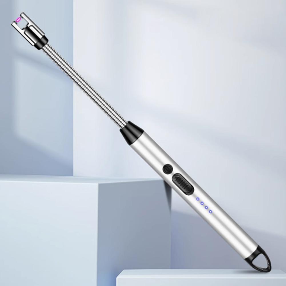 

Кухонна USB електрична дугова запальничка акумуляторна вітрозахисна барбекю безполум яна плазмова свічка довгі запальнички шланг газова плита запалювання пістолет