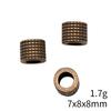 Bead Pendant Accesories Macroporous Big Hole Beads Loose Spacer Accessories Parts Metal Beads Accessories For Women