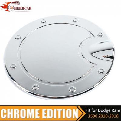 Chrome Gas Cap Tank Door Cover for Dodge RAM 1500/2500/3500 2010-2018 Exterior