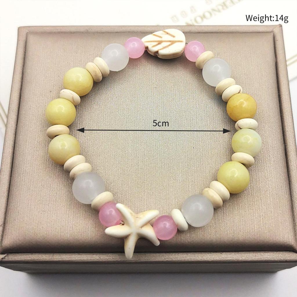 Charming Macaron Color Beaded Ceramic Bracelet – Niche, Versatile Dopamine Jewelry