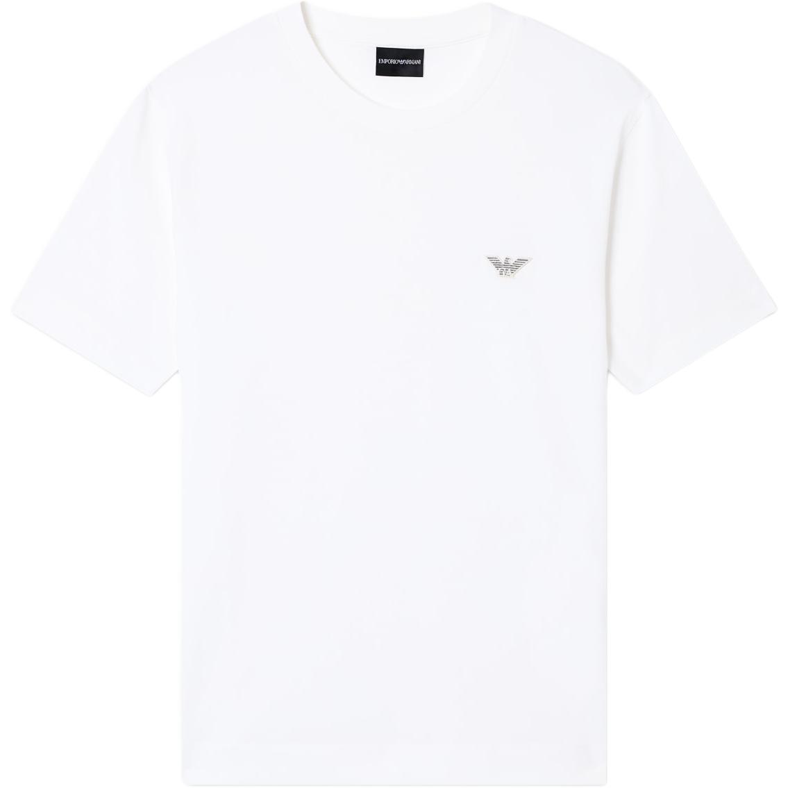 

Emporio Armani Round Neck Pullover Eagle Logo Embroidered Slim Fit Short Sleeve Knitted T-Shirt Men T-Shirts EM005396-AF13715-U0003 S