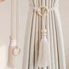 1 Pair Bohemian Chic Adjustable Cotton Cord Curtain Tie Hand Woven Curtain Buckle Strap