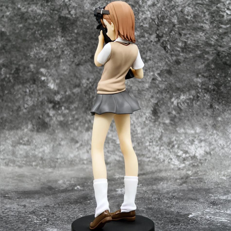 17CM Anime A Certain Magical Index Misaka Mikoto Railgun Girl Anime Figure PVC Action Figures Model Anime Cartoon Model Toy Gift
