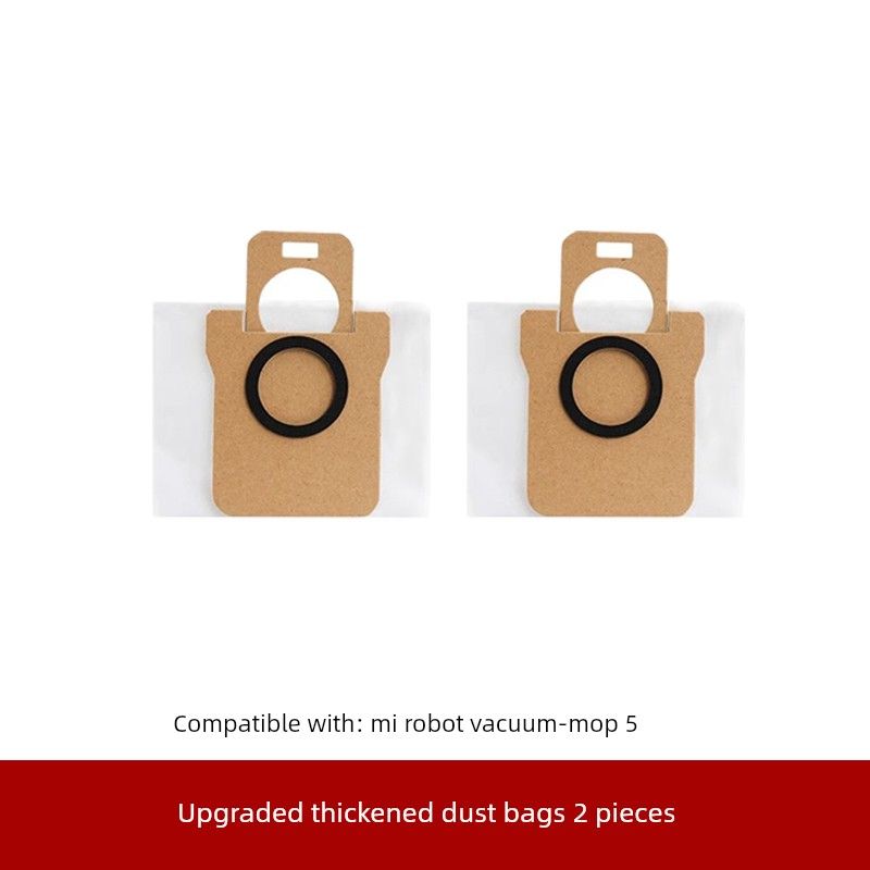

Accessories for Xiaomi Mijia Robot Vacuum Cleaner 5: Mop Cloth, Main Side Brush, Filter, Dust Bag, Cleaning Liquid, Consumables [Upgraded and Thickened] 2 Dust Collection Bags