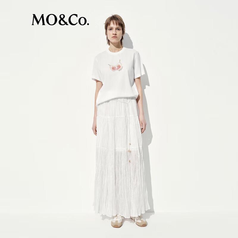 MO&Co. Women s Fruit Print Cotton T-Shirt S (160cm)
