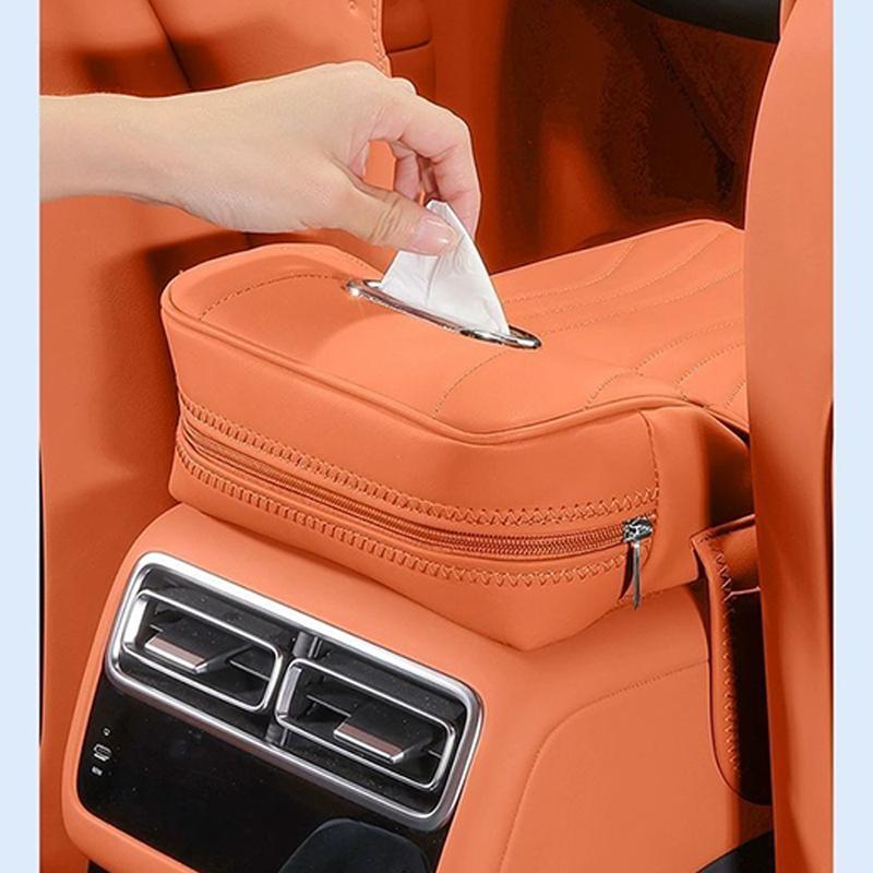 Car Tissue Box Height Increase Armrest Pad For Toyota Land Cruiser Prado LC250 2024 25 Protective Cover Storage Bag Auto Styling