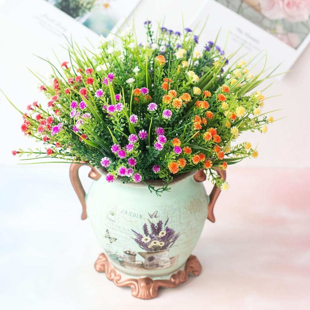 Realistic Outdoor Artificial 'S Breath, Plastic Fake Plants for Home Decoration, Weddings, Gatherings Assorted Mixed Packaging, Suitable for Indoor