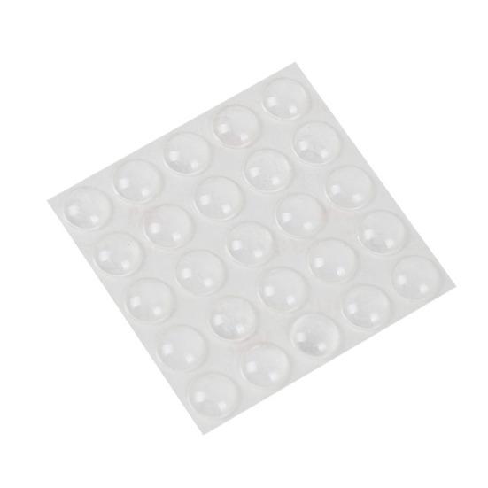 

Clear Cabinet Bumper Pads Self-Adhesive Silicone Buffer Set Round Cupboard Door Drawer Bumpers for Kitchen Cabinets Cutting Boards Picture Frames 25 pcs
