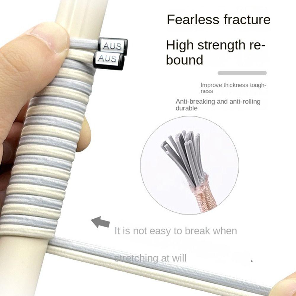 Colorful Shoelace Buckle Creative Quick Shoe Lace Portable Free Tie Shoelaces  Unisex