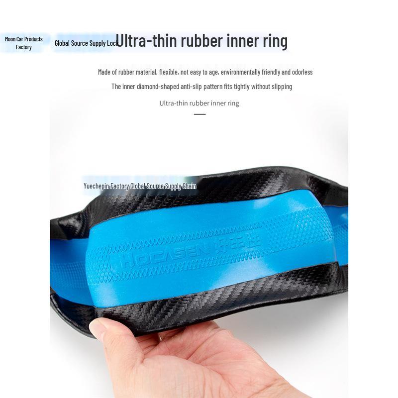 Geely Xingrui L Carbon Fiber Steering Wheel Cover, Sweat-Absorbent, Ultra-Thin, All-Season, Fits Models 21-24