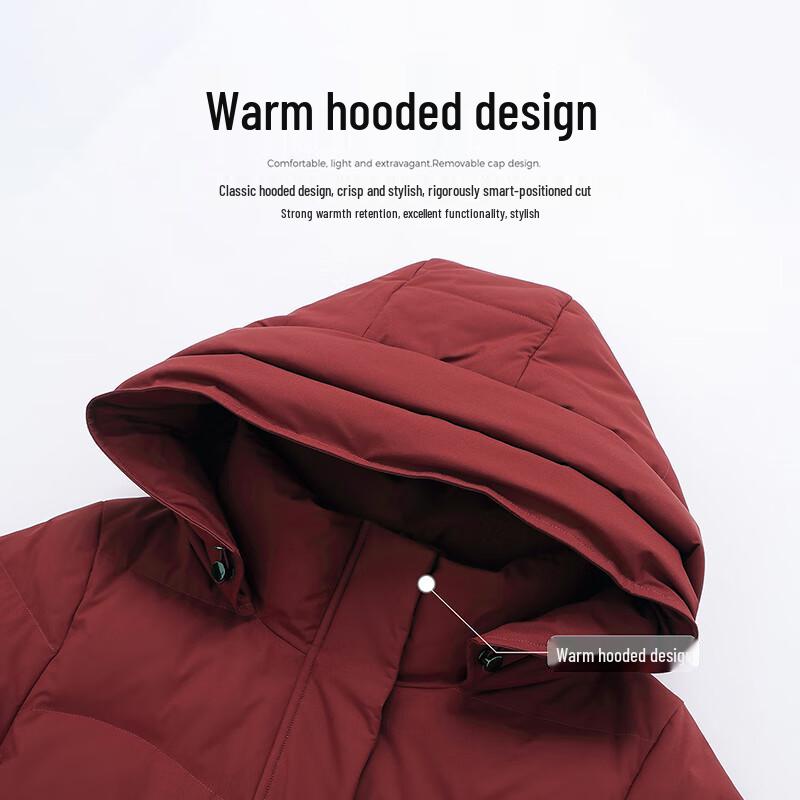 SNOWFLYING Women's Hooded Duck Down Jacket
